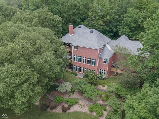 13299 W Wildflower Dr, Columbus, IN 47201 - view of subject property with a heavily wooded area