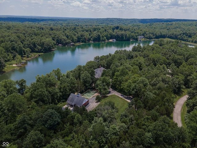 13299 W Wildflower Dr, Columbus, IN 47201 - drone / aerial view of a nearby body of water