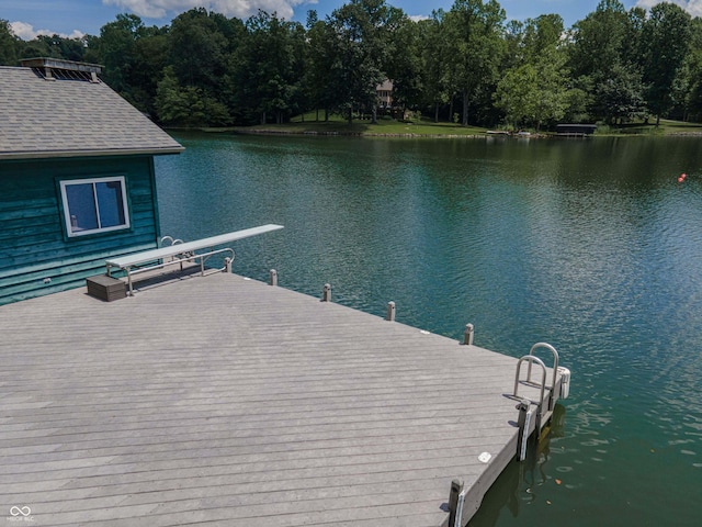 13299 W Wildflower Dr, Columbus, IN 47201 - dock area featuring a water view