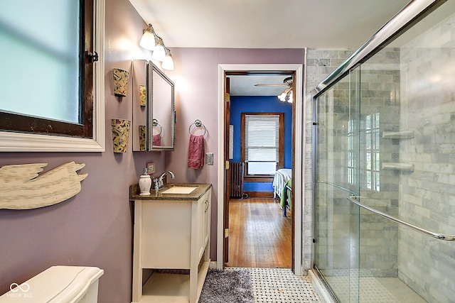 1934 N New Jersey St, Indianapolis, IN 46202 - full bathroom featuring a stall shower and vanity