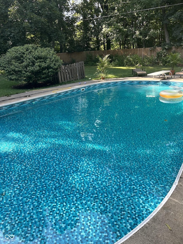 10308 Stormhaven Way, Indianapolis, IN 46256 - view of pool with a diving board and view of wooded area