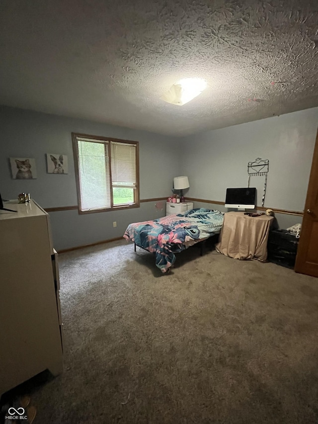 10308 Stormhaven Way, Indianapolis, IN 46256 - bedroom with carpet flooring and a textured ceiling