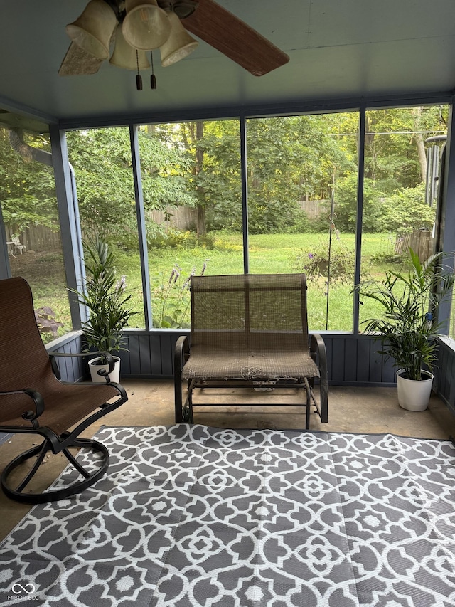 10308 Stormhaven Way, Indianapolis, IN 46256 - sunroom / solarium with ceiling fan