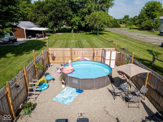 2748 S Meridian Rd, Greenfield, IN 46140 - view of pool with a fenced backyard