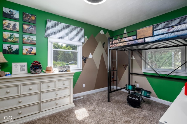 2748 S Meridian Rd, Greenfield, IN 46140 - bedroom with carpet flooring and baseboards