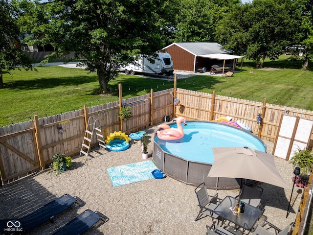 2748 S Meridian Rd, Greenfield, IN 46140 - view of swimming pool featuring a fenced backyard
