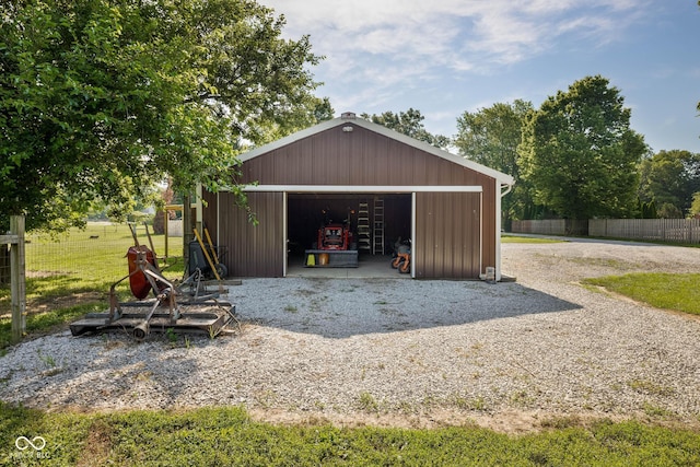 2748 S Meridian Rd, Greenfield, IN 46140 - view of detached garage