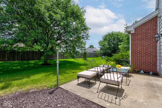 13879 Meadow Grass Way, Fishers, IN 46038 - fenced backyard featuring a patio area