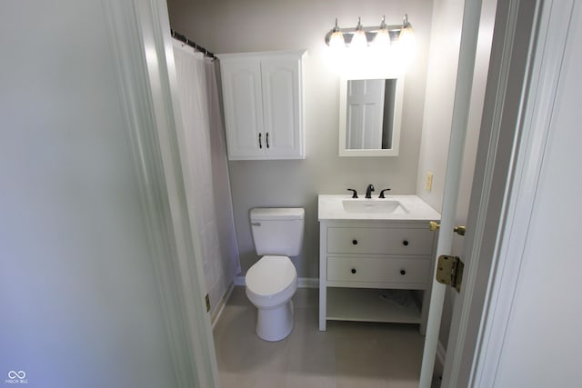12221 Tallowtree Ct, Indianapolis, IN 46236 - bathroom with vanity, a shower with curtain, and tile patterned flooring