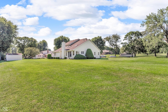 3244 W Burning Tree Rd, Crawfordsville, IN 47933 - view of green lawn featuring an outbuilding