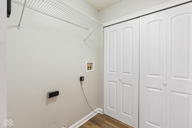 14098 Mimosa Ct, Fishers, IN 46038 - laundry room with washer hookup and dark wood-style floors