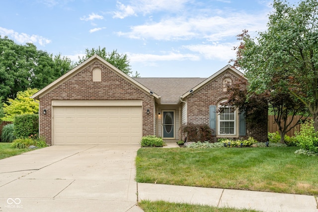 14098 Mimosa Ct, Fishers, IN 46038 - view of front of house featuring brick siding, an attached garage, and driveway