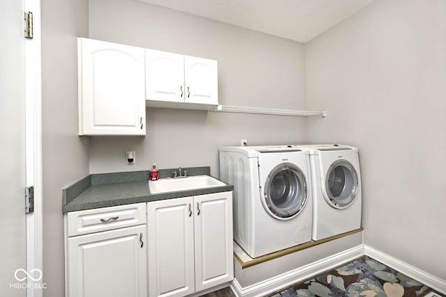 7844 N Timber Run Ct, Indianapolis, IN 46256 - washroom with cabinet space and independent washer and dryer