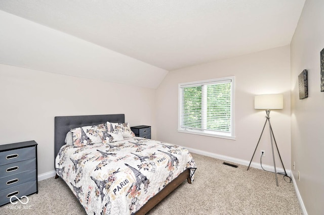 7844 N Timber Run Ct, Indianapolis, IN 46256 - carpeted bedroom featuring baseboards and lofted ceiling