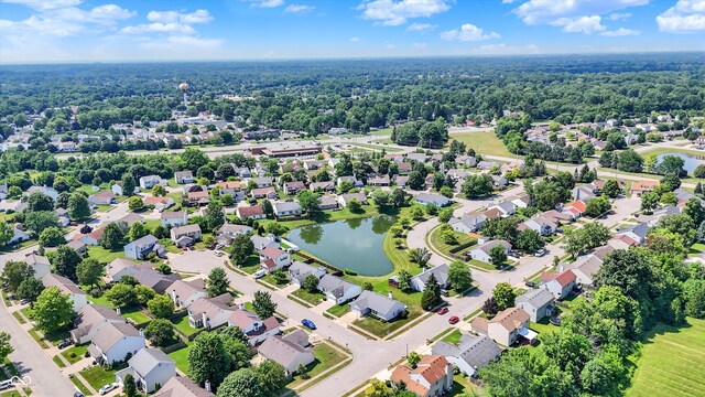 6417 Meadowpond Way, Indianapolis, IN 46235 - aerial view of residential area featuring a nearby body of water