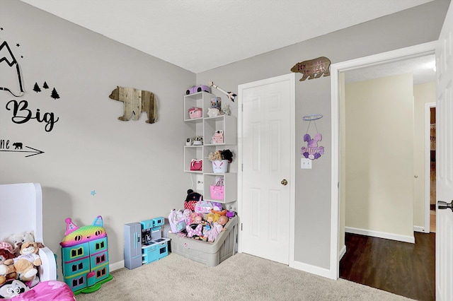 6417 Meadowpond Way, Indianapolis, IN 46235 - playroom featuring baseboards and carpet floors