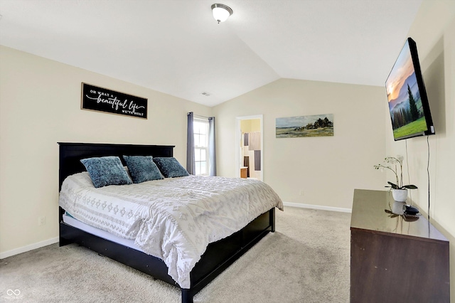 6417 Meadowpond Way, Indianapolis, IN 46235 - bedroom with light colored carpet and vaulted ceiling