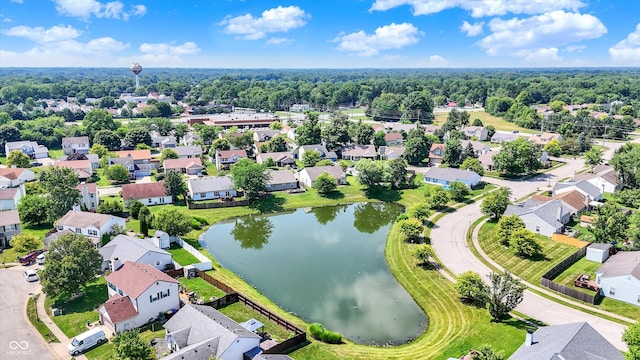 6417 Meadowpond Way, Indianapolis, IN 46235 - aerial perspective of suburban area with a nearby body of water