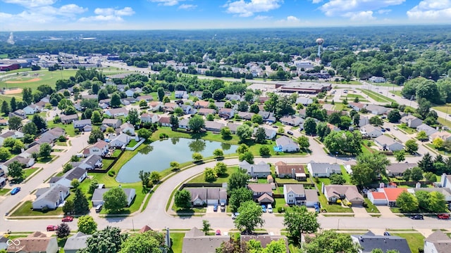 6417 Meadowpond Way, Indianapolis, IN 46235 - aerial perspective of suburban area featuring a nearby body of water