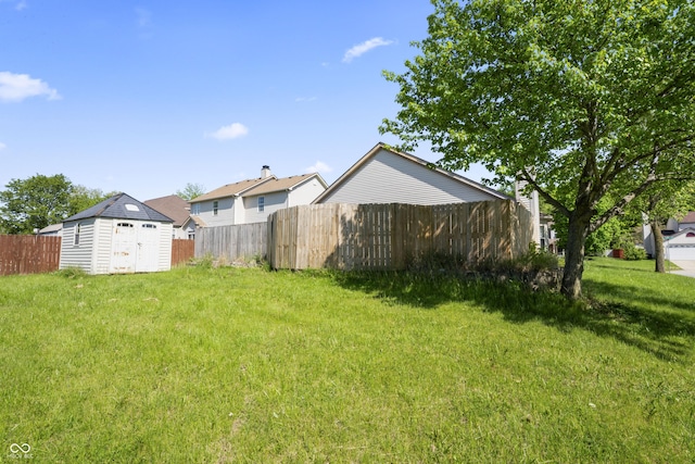 6933 Lohr Way, Indianapolis, IN 46214 - view of yard with a storage unit