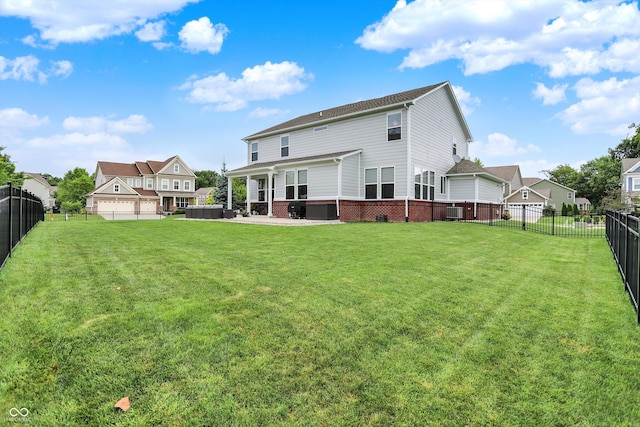 10490 Cleary Trace Dr, Fishers, IN 46040 - rear view of property with a fenced backyard and brick siding