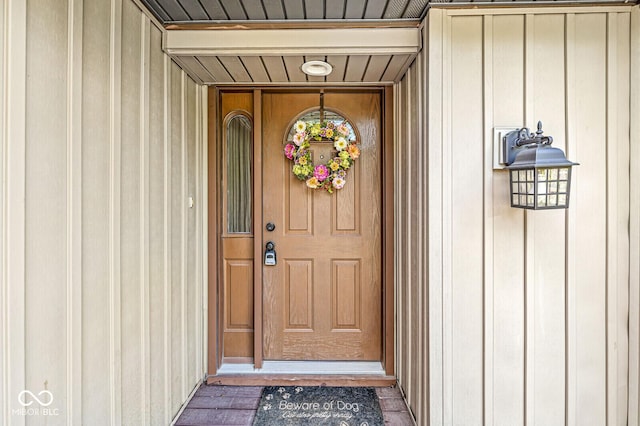 11329 Moss Dr, Carmel, IN 46033 - entrance to property with board and batten siding