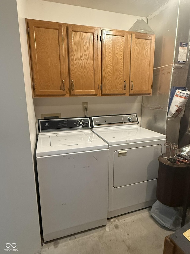 1338 Swan Dr, Franklin, IN 46131 - laundry room with separate washer and dryer and cabinet space