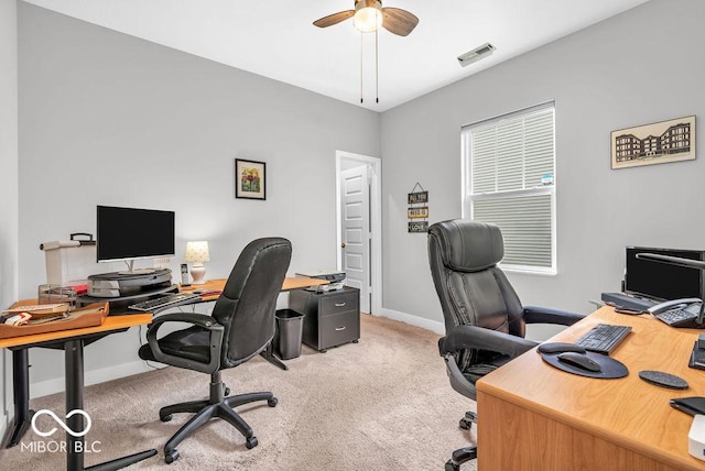 9470 Tobin Cir, Avon, IN 46123 - carpeted office with ceiling fan and baseboards