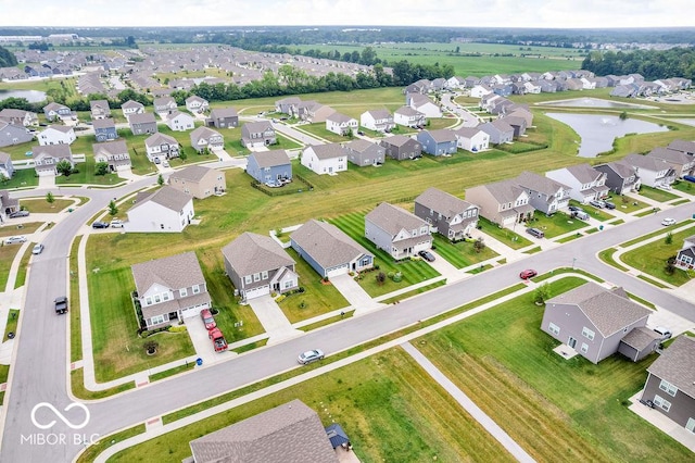 9470 Tobin Cir, Avon, IN 46123 - aerial perspective of suburban area with a large body of water