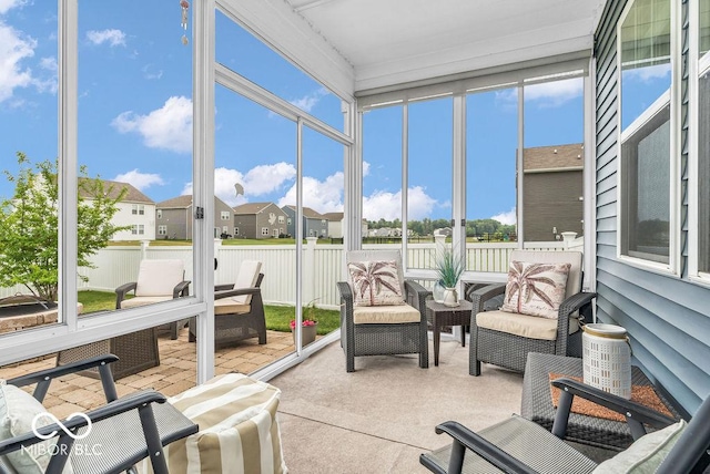 9470 Tobin Cir, Avon, IN 46123 - sunroom featuring a residential view