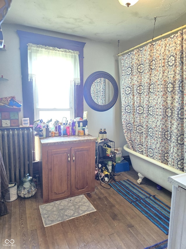 170 N County Road 1000 W, Greensburg, IN 47240 - bedroom featuring radiator and dark wood-type flooring