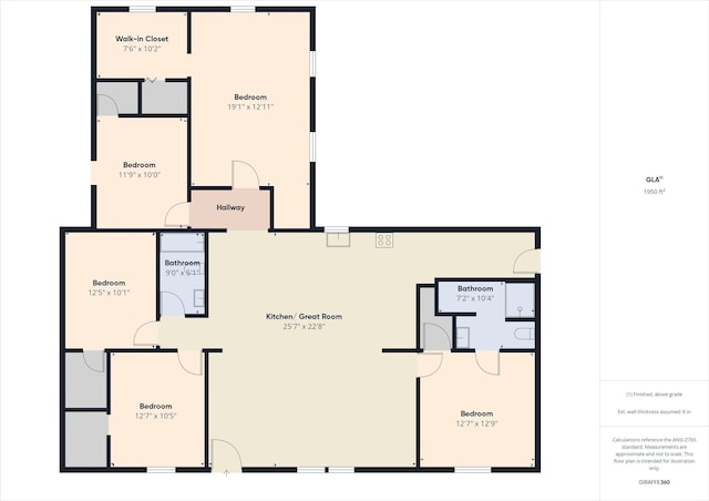 401 S Fletcher St, Frankton, IN 46044 - view of property floor plan
