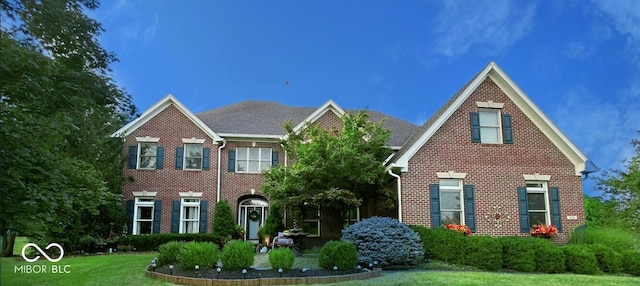 16424 Brookhollow Dr, Noblesville, IN 46062 - colonial house with brick siding and a front lawn
