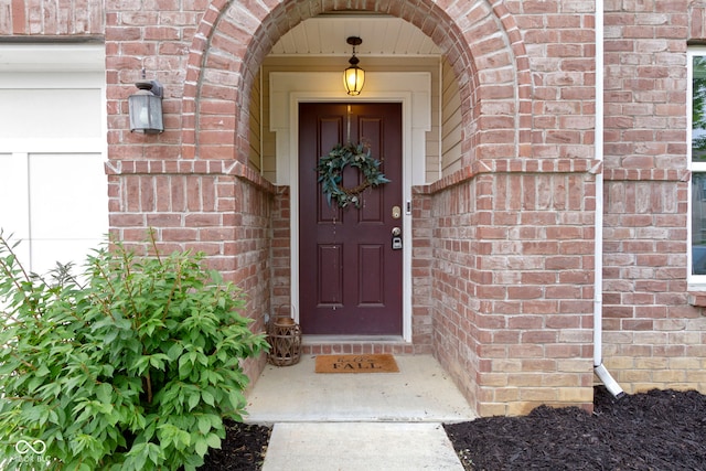 5776 Blue Sky Dr, Whitestown, IN 46075 - entrance to property featuring brick siding