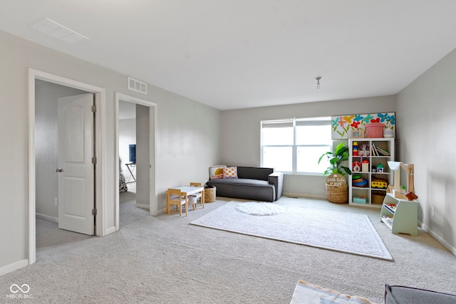 5776 Blue Sky Dr, Whitestown, IN 46075 - sitting room featuring carpet and baseboards