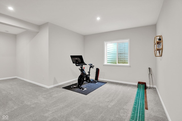 15744 Kohut Ln, Westfield, IN 46074 - exercise area with carpet and recessed lighting