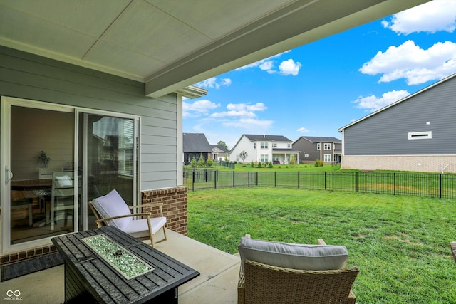 15744 Kohut Ln, Westfield, IN 46074 - fenced backyard featuring a residential view and a patio