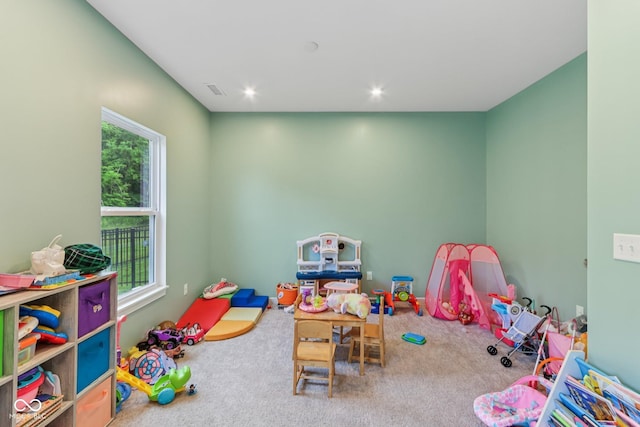 1022 Cyprian Way, Lebanon, IN 46052 - game room with carpet flooring and recessed lighting