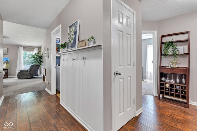 7702 Wood Stream Dr, Indianapolis, IN 46239 - corridor with dark wood-style flooring