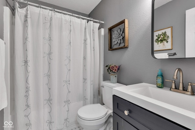 7702 Wood Stream Dr, Indianapolis, IN 46239 - full bath featuring vanity and a textured wall