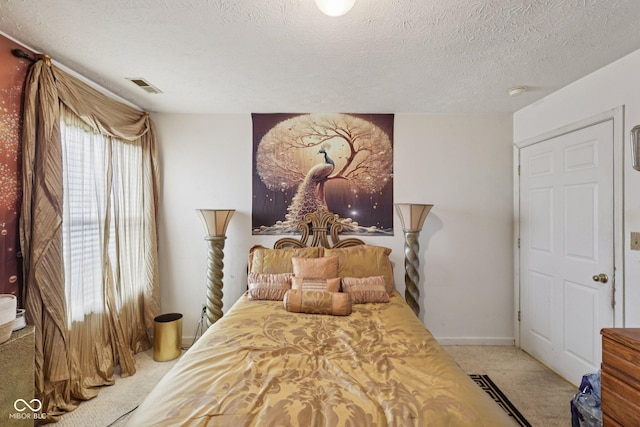 6117 Salanie Pl, Indianapolis, IN 46254 - bedroom with light carpet and a textured ceiling