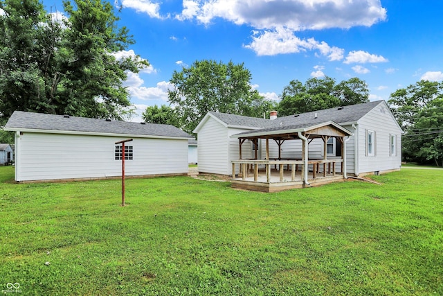 3664 S 550 E, Franklin, IN 46131 - back of property with a yard and a gazebo