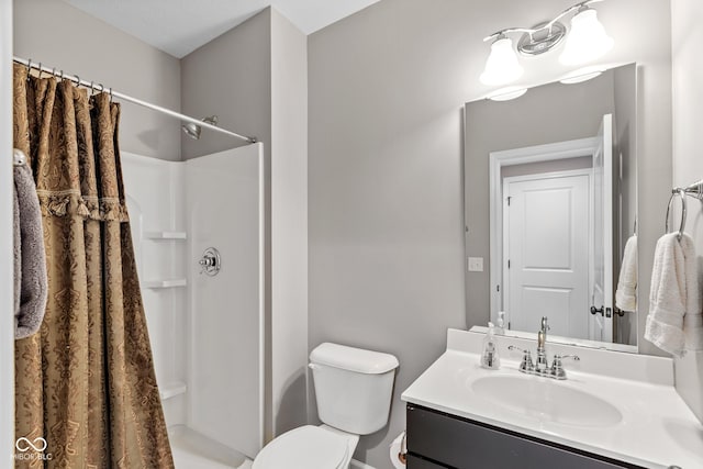 16338 Portage Trail Ln, Fortville, IN 46040 - bathroom featuring vanity and curtained shower
