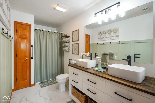 4001 Oakfield Dr, Indianapolis, IN 46237 - bathroom featuring double vanity and a shower with shower curtain