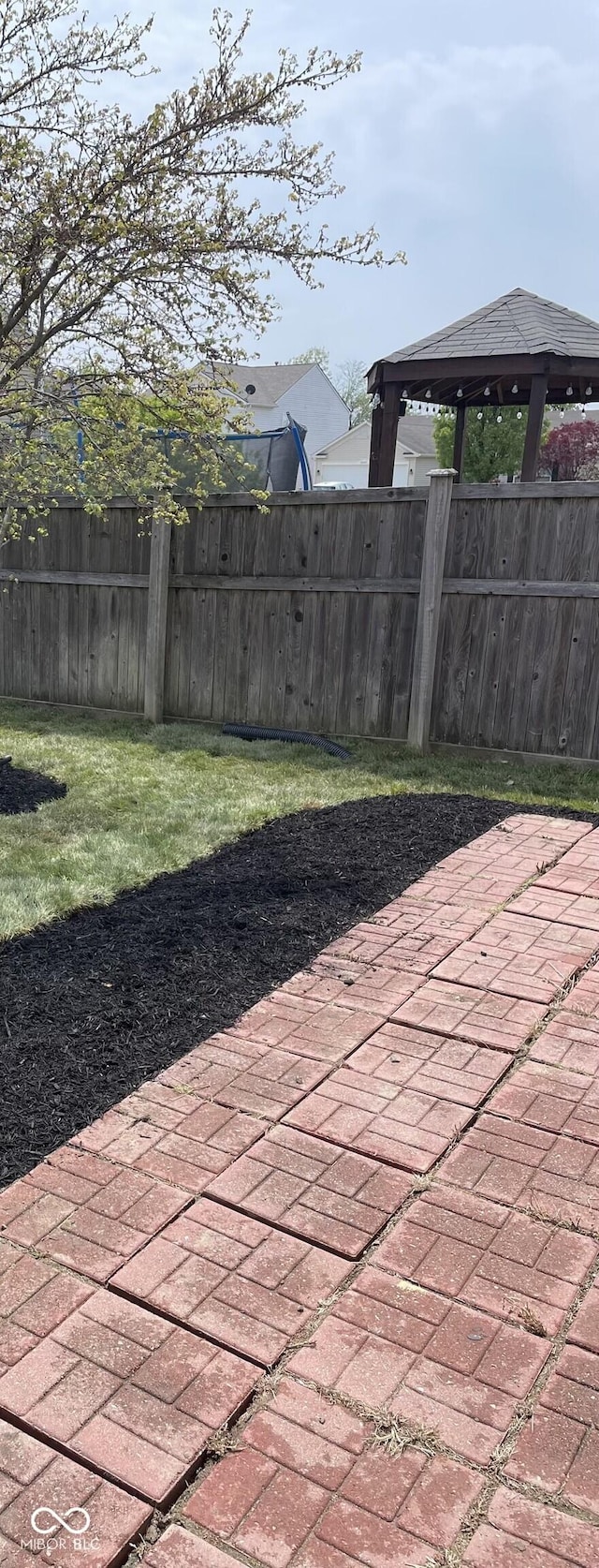 9701 W Constellation Dr, Pendleton, IN 46064 - view of patio with a gazebo