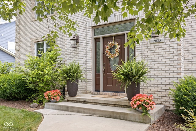 2025 W Morse Dr, Cicero, IN 46034 - view of exterior entry featuring brick siding