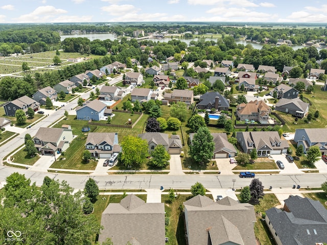 2025 W Morse Dr, Cicero, IN 46034 - aerial perspective of suburban area with a nearby body of water