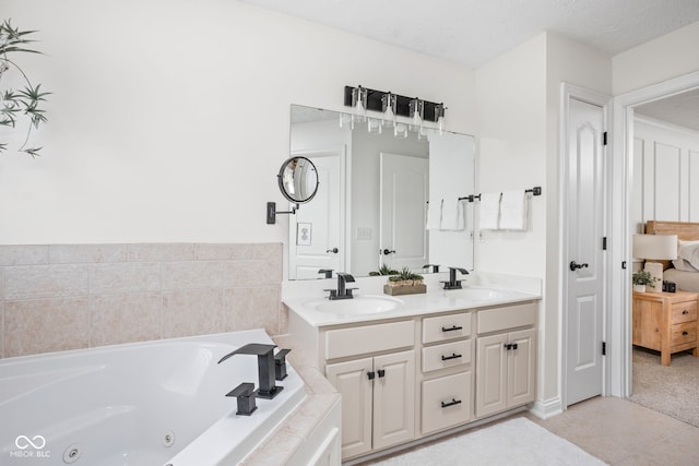 2025 W Morse Dr, Cicero, IN 46034 - bathroom featuring double vanity and a whirlpool tub