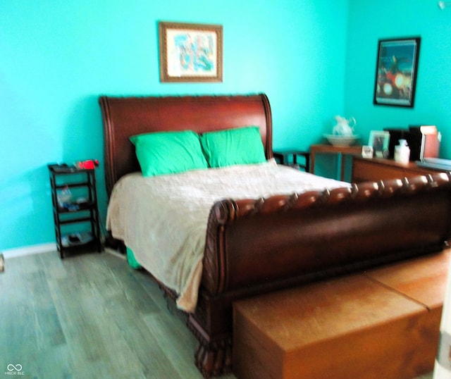 6808 Summer Time Dr, Indianapolis, IN 46226 - bedroom with wood finished floors and baseboards