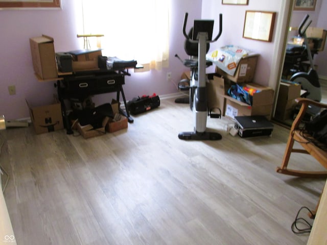 6808 Summer Time Dr, Indianapolis, IN 46226 - office area with wood finished floors